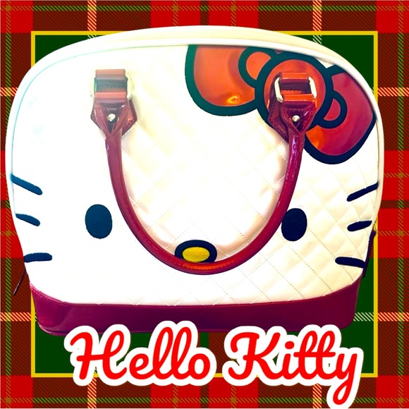 Collector’s HELLO KITTY DOMED SATCHEL by San Rio MADE  2013 New Vintage Bag! - Picture 4 of 16